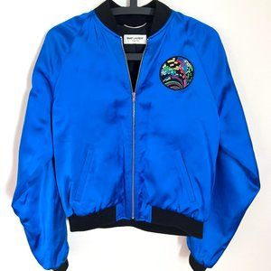 Saint Laurent Men’s Blue Sweet Dreams Shark Teddy Jacket